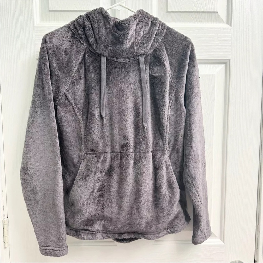North Face Women's Size Small Gray Fleece Hoodie